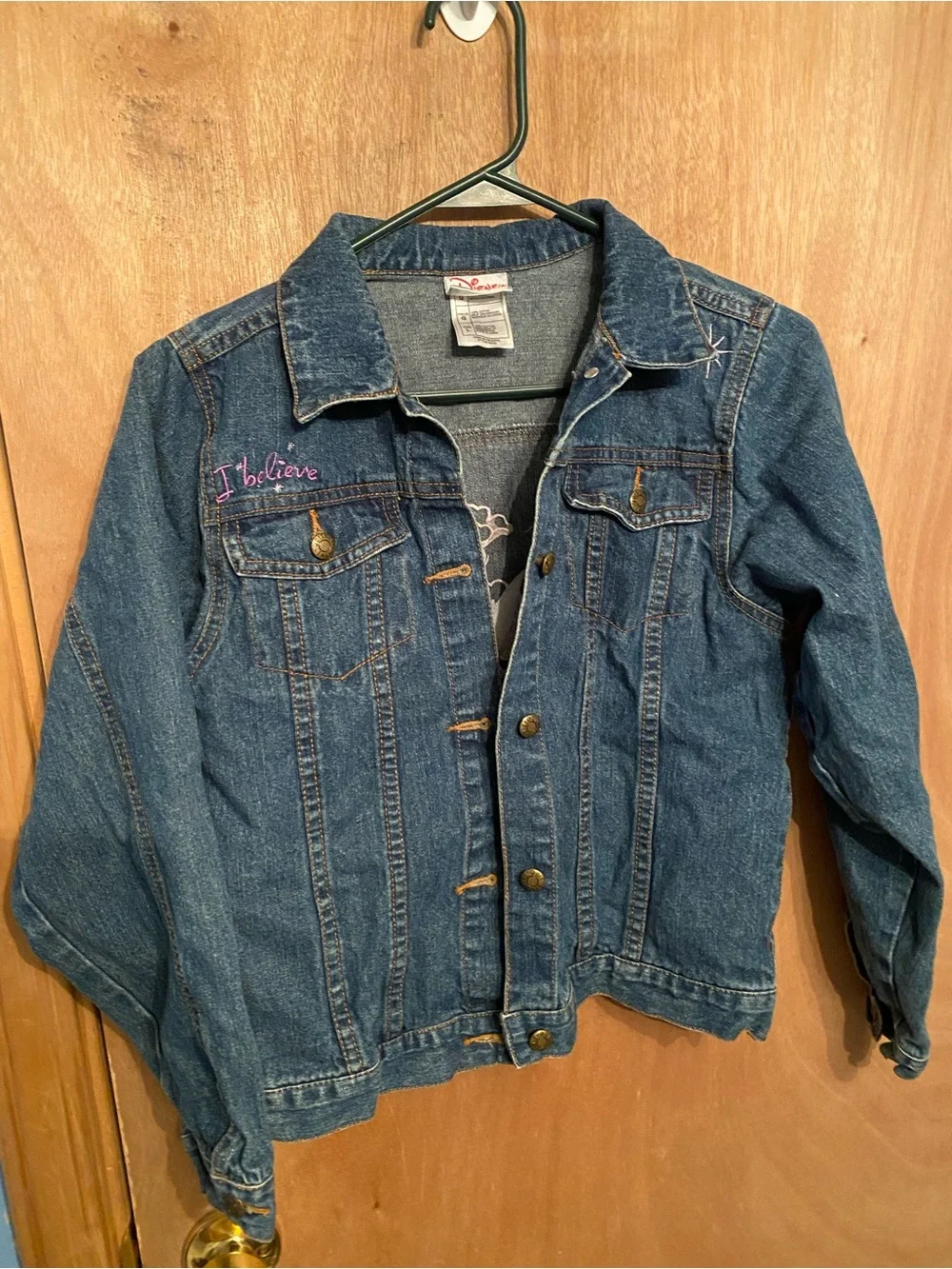 Disney Vintage Tinker Bell Embroidered Denim Jacket